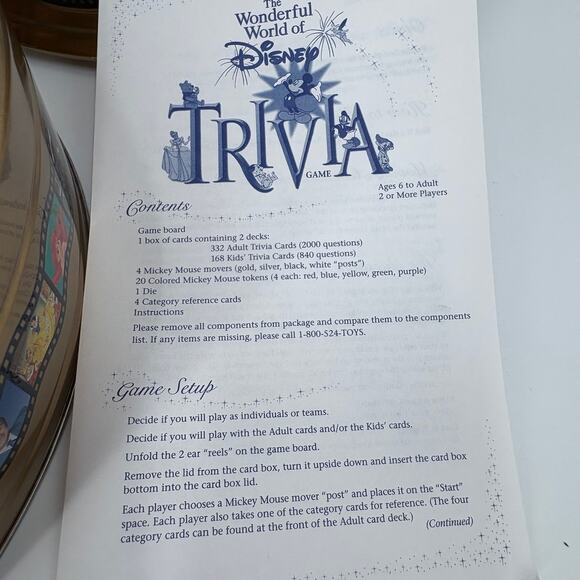 The Wonderful World of Disney Trivia Game 1997 - Picture 4 of 6